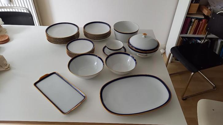 Hutschenreuther Olivia 63 tafelservies voor 6 personen, Huis en Inrichting, Keuken | Servies, Zo goed als nieuw, Compleet servies