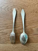 Verzilverd kinderbestek, Antiek en Kunst, Antiek | Bestek, Ophalen of Verzenden