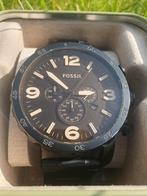 Fossil JR 1356 Nate Military Black Vintage edition, Ophalen of Verzenden, Zo goed als nieuw, Zwart