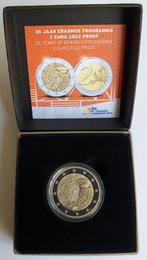 Nederland 2 euro 2022 proof 35 jaar Erasmus programma, Postzegels en Munten, Munten | Nederland, Verzenden, Koningin Beatrix, Euro's