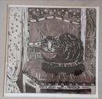 Ineke Ruiter Ets Kat 'Engeltje', Antiek en Kunst, Ophalen of Verzenden