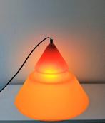 Vloerlamp stalamp tafellamp piramide rood geel oranje uniek, Huis en Inrichting, Lampen | Vloerlampen, Glas, Minder dan 100 cm