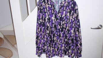 NIEUW dames blouse paarszwartcreme FREE/QUENT XXLARGE L mouw beschikbaar voor biedingen