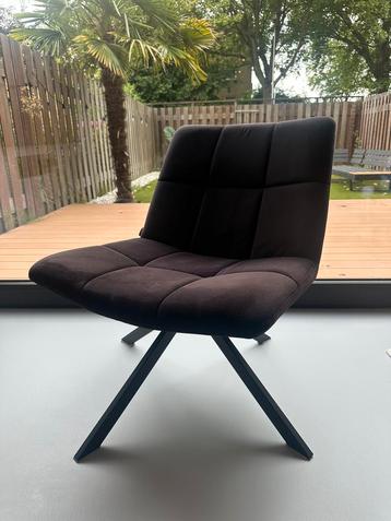 Velvet fauteuil Zwart (draaibaar) beschikbaar voor biedingen