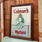 Spiegel Coleman's Mustard pubspiegel origineel 66 x 91,5 cm, Ophalen, Gebruikt, Minder dan 100 cm, Rechthoekig