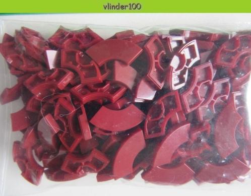 L616 LEGO *NIEUW* TEGEL 2x2 RONDE HOEK MACARONI DONKER ROOD, Kinderen en Baby's, Speelgoed | Duplo en Lego, Nieuw, Lego, Losse stenen