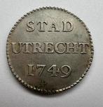 Stad Utrecht Duit 1749/39 afslag in zilver Prachtig, Postzegels en Munten, Ophalen of Verzenden, Vóór koninkrijk, Overige waardes