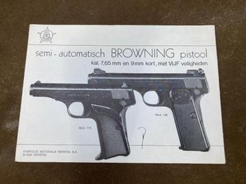 Nederland Politie Voorschrift Pistool FN model 115 en 125 beschikbaar voor biedingen