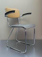 Vintage design buisstoel Bauhaus Gispen Rietveld stijl, Huis en Inrichting, Stoelen, Ophalen of Verzenden, Gebruikt, Zwart, Eén