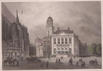 Zwolle De Groote Markt ca. 1860 Terwen beschikbaar voor biedingen