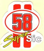 Marco Simoncelli Super Sic 58 sticker #3, Motoren, Accessoires | Stickers
