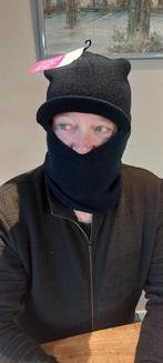 Zwarte bivakmuts. met nekwarmer - One size fits all, Nieuw, Pet, Take five., One size fits all