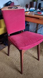 Vintage Teakhouten Mid Century Stoel Deens Design, Huis en Inrichting, Stoelen, Ophalen, Gebruikt, Bruin, Eén