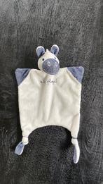Knuffel doekje paard wit met blauw, Kinderen en Baby's, Speelgoed | Knuffels en Pluche, Ophalen of Verzenden, Gebruikt, Paard