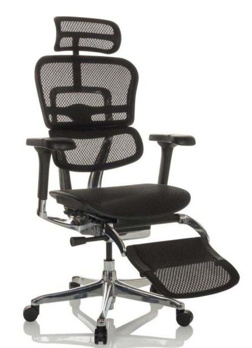NEW Design Fauteuil Bureaustoel ERGOHUMAN EHE2 Legpro Stof, Huis en Inrichting, Bureaustoelen, Nieuw, Bureaustoel, Zwart, Ergonomisch