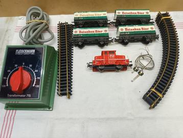 FLEISCHMANN  V. 42-04 CARGO MET 4 HEINEKEN WAGONS RAILS beschikbaar voor biedingen