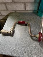 Oude Handboor met Houten Handvat, Ophalen of Verzenden, Gebruikt