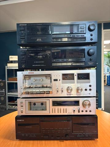 Cassettedecks - Kenwood & Pioneer - Doe een bod! beschikbaar voor biedingen