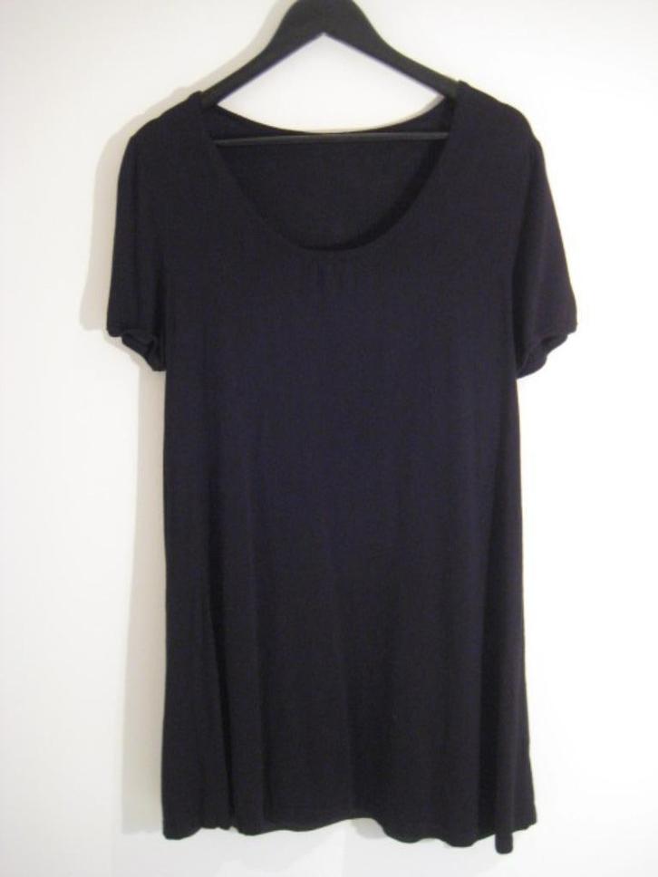 Samoon jurk/top 44/46 zwart, Kleding | Dames, Tops, Zo goed als nieuw, Maat 46/48 (XL) of groter, Zwart, Korte mouw, Verzenden