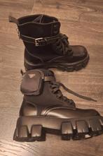 Prada Monolith Leather Combat Boots, Prada, Verzenden, Zwart, Nieuw