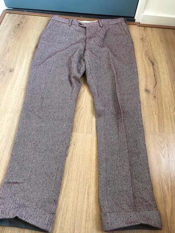 Suitsupply larusmiani tweed broek bruinrood soho 54 beschikbaar voor biedingen