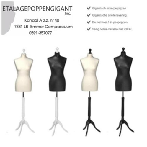 Paspoppen -Buste's Div. Maten met Witte/Zwarte 3 Poot Nieuw, Kleding | Dames, Trouwkleding en Trouwaccessoires, Nieuw, Trouwjurk