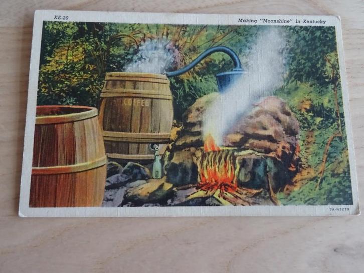 Illegale stokerijen USA tijdens drooglegging, Verzamelen, Ansichtkaarten | Themakaarten, Voor 1920, Ambachten of Beroep, Ophalen of Verzenden