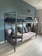 Stapelbed Antraciet Ikea, Ophalen, 90 cm, Tweepersoons, Zo goed als nieuw