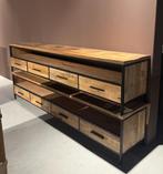 mango of zwart tvmeubel industrieel design tv dressoir 240cm, Ophalen, Zo goed als nieuw, 200 cm of meer, Metaal