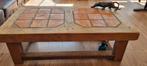Wooden vintage salontafel, Zo goed als nieuw, Minder dan 50 cm, Rechthoekig, 50 tot 100 cm