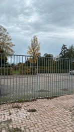 21 meter stalen spijlenhekwerk  2,40 hoog, Ophalen, Gebruikt, IJzer, Spijlenhekwerk