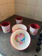 Peppa Pig Servies - 3 Mokken & 3 Borden, Ophalen, Gebruikt