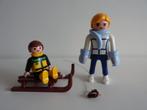 Playmobil, moeder met kind op slee, winter, Ophalen of Verzenden