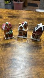 3 mini kerst huisjes, Diversen, Kerst, Ophalen, Gebruikt