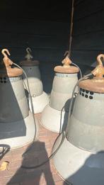 Emaille oude fabriek lampen 4x 40 euro per stuk, Ophalen of Verzenden