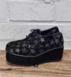 JHAY - Leren platform veterschoenen maat 37 - Nieuw €129, JHAY, Zwart, Nieuw, Ophalen of Verzenden