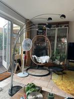 5 armige retro booglamp zwart met chroom Marmeren voet, Huis en Inrichting, Lampen | Vloerlampen, Ophalen, Zo goed als nieuw, 150 tot 200 cm