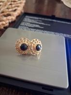 Zeer grote vintage granaat oorbellen 14 karaat, Antiek en Kunst, Ophalen of Verzenden, Goud