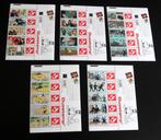5 reeksen Belgie Kuifje duostamps Tintin Hergé MNH compleet, Verzenden, Postfris