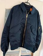 Alpha bomberjack blauw maat XL, Kleding | Heren, Jassen | Winter, Blauw, Maat 56/58 (XL), Alpha, Ophalen of Verzenden
