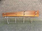 Teakhout plank rek kapstok teak xxl wandkapstok countrystyle, Ophalen, Gebruikt