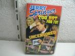 vhs 164b jerry springer too hot for tv, Cd's en Dvd's, Alle leeftijden, Ophalen of Verzenden, Gebruikt, Komedie