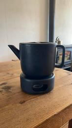 Theepot met rechaud, Verzenden, Zo goed als nieuw, Overige materialen, Pot, Bus of Blik