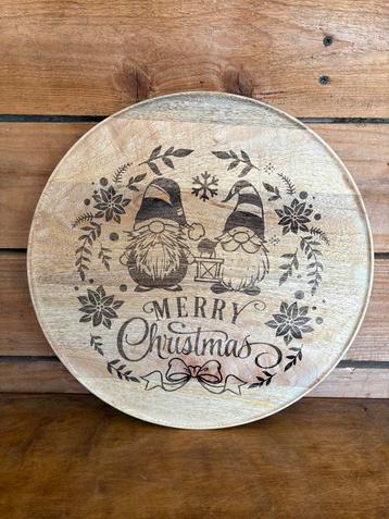 Kerst Gnomes Houten Dienblad beschikbaar voor biedingen