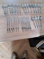 Bestek 10 vorken, 12 lepels en 14 messen, Huis en Inrichting, Ophalen, Gebruikt, Rvs of Chroom