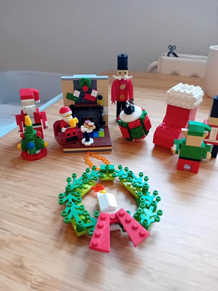 Lego kerstdecoraties, Kinderen en Baby's, Speelgoed | Duplo en Lego, Gebruikt, Lego, Losse stenen, Ophalen of Verzenden