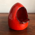 Rode/ oranje keramische asbak, Antiek en Kunst, Ophalen of Verzenden