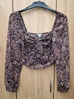 NIEUW Croptop mt XL Amisu bruine tinten lange mouwen, Ophalen, Bruin, Maat 46/48 (XL) of groter, Nieuw