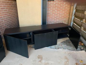 IKEA Bestå TV Kast zwart. - afbeelding 3