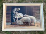 Schilderij van Van Dort - Schaapscheerder en Schapen, Ophalen